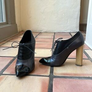 Saint Laurent patent leather HH Oxford high heel